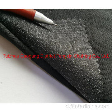 100% Polyester Twill Woven Fusible Interlining 75D